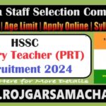 HSSC Primary Teacher Vacancy 2024