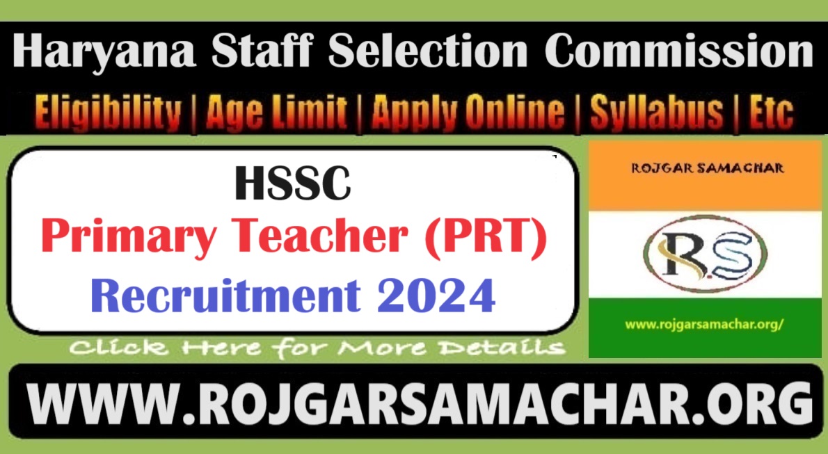 HSSC Primary Teacher Vacancy 2024